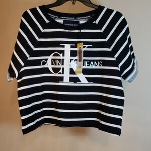 Calvin klein jeans , crop top black combo size S